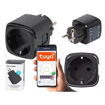Presa smart BLOW TUYA V3 controllata via WLAN 16A, presa singola, ON/OFF remoto