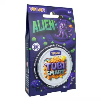 Pasta modellabile TUBAN Tubi Smart – Alien, viola, 50 g