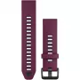 Cinturino in silicone per orologio GARMIN Quickfit 010-13391-04, 20 mm, grafite/rosso