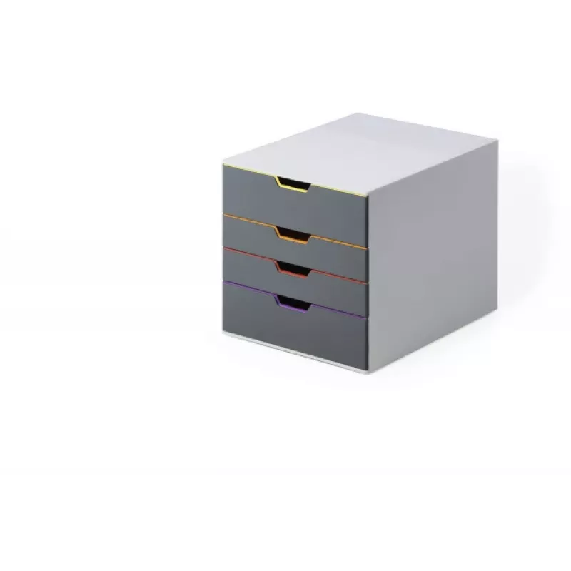 Unità a cassetti Durable VARICOLOR grigio plastica 4 cassetti