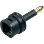Giunto Toslink a 3,5 mm, adattatore nero