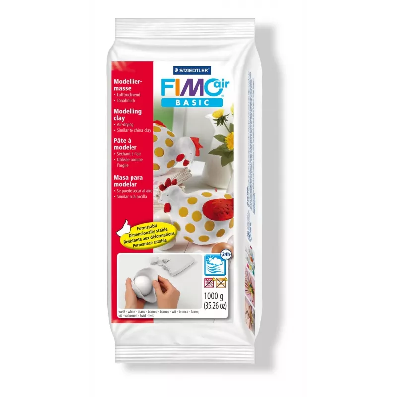 Pasta modellabile Staedtler FIMO air basic 8101 bianco 1 kg
