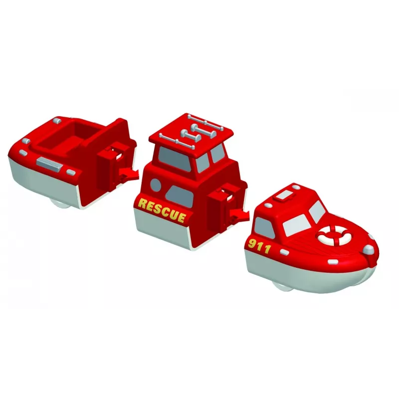 Set veicoli Popular Playthings Mix or Match Vehicles Fire and Rescue