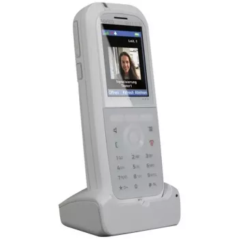 Telefono DECT agfeo DECT 77 IP — cordless VoIP con vivavoce, identificazione chiamante, display (bianco)