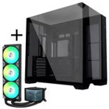 Lian Li O11 Vision Compact + TRYX PANORAMA ARGB raffreddamento a liquido completo - nero, 360 mm