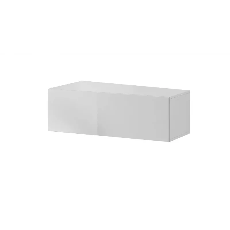 Cama composizione mobili soggiorno VIGO SLANT 7 bianco/bianco lucido