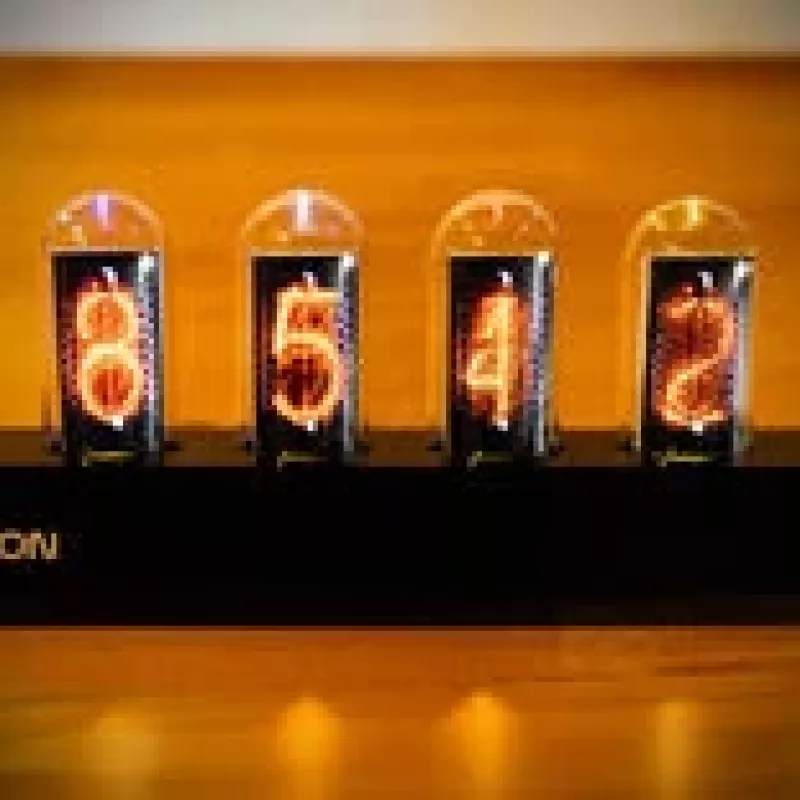 Orologio da tavolo Lamptron DC601 IPS nero — orologio digitale da tavolo con display IPS