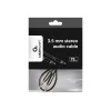 Gembird cavo CCAP-444-0.75M (jack maschio M - jack maschio M, 0,75 m, nero) cavo audio 3,5 mm nero (CCAP-444-0.75M)