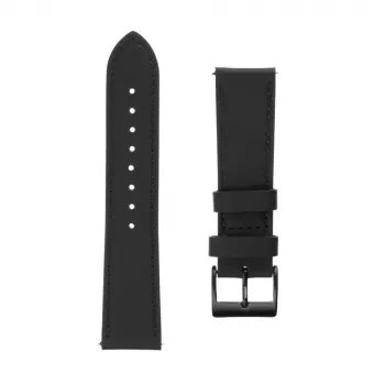Cinturino in pelle FIXED FIXLST-20MM-BK – 20 mm cambio rapido nero per smartwatch