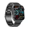 Smartwatch Colmi P80 acciaio nero con Bluetooth e cardiofrequenzimetro