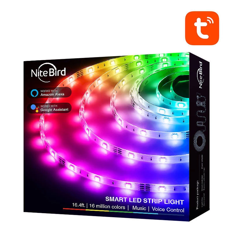 Striscia LED NiteBird SL3 di gosund | nitebird — Smart WiFi RGB, 2×5 m, Tuya