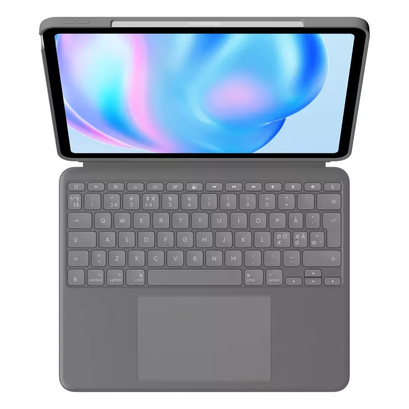 Tastiera Logitech Combo Touch QWERTY danese finlandese norvegese svedese Smart Connector grigio