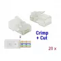 Connettore per filo DeLOCK 86451 RJ-45 trasparente