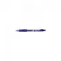 Penna a sfera BIC 829158 — clip retrattile, inchiostro blu, fusto trasparente, confezione da 12