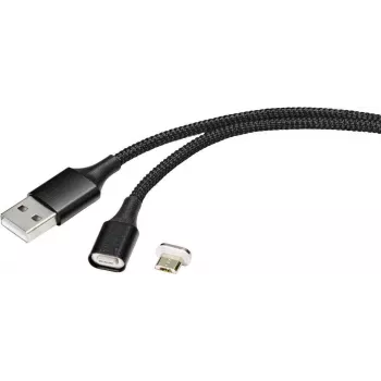 Renkforce RF-4746074 Cavo USB 1 m USB 2.0 USB A Micro-USB B nero (RF-4746074)
