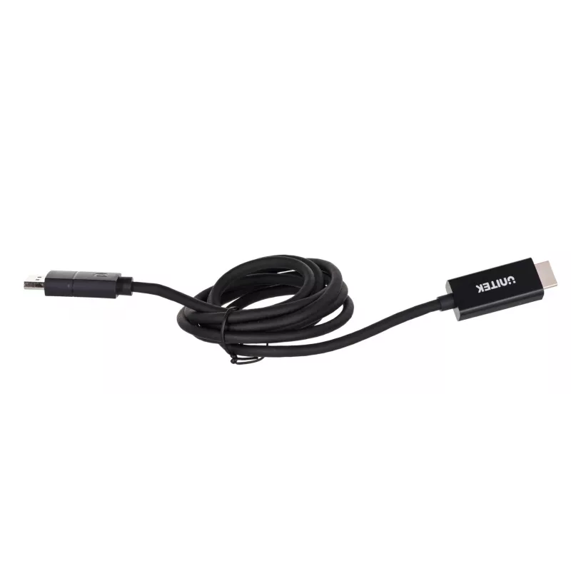 Cavo UNITEK DisplayPort 1.2, HDMI, 4K@60 Hz, 1,8 m, V1608A