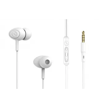 Auricolari in-ear Tellur Basic Gamma con filo bianco