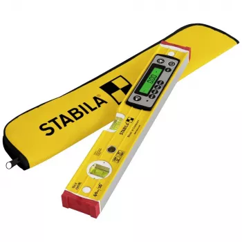 Livella STABILA TECH 196 DL 19830, digitale 40 cm, precisione 0,5 mm/m, antiscivolo, con custodia