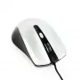 Mouse ottico ambidestro con filo GEMBIRD MUS-4B-01-BS, USB Type-A, 1200 DPI, 4 tasti, nero/argento