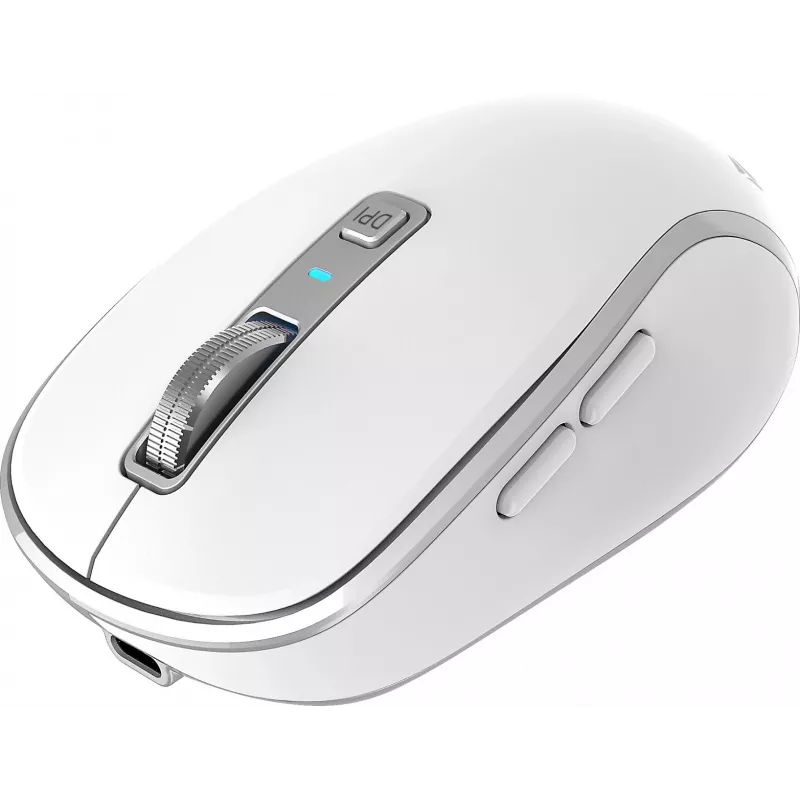 Mouse wireless DUAL WiFi+Bluetooth, batteria ricaricabile, 5 tasti