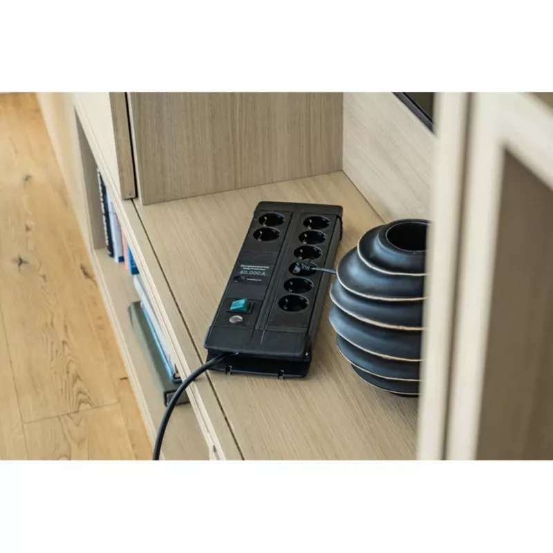 Prolunga elettrica Brennenstuhl 1256000678 3 m 8 prese AC per interni nero