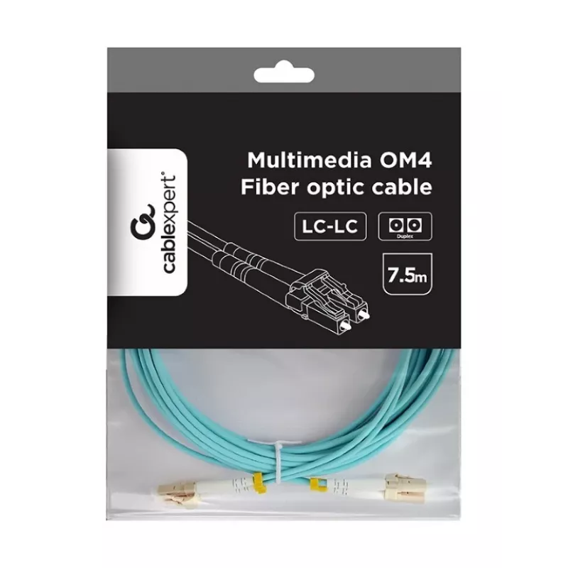 Cavo multimodale duplex OM4 50/125, LC/LC, 7,5 m