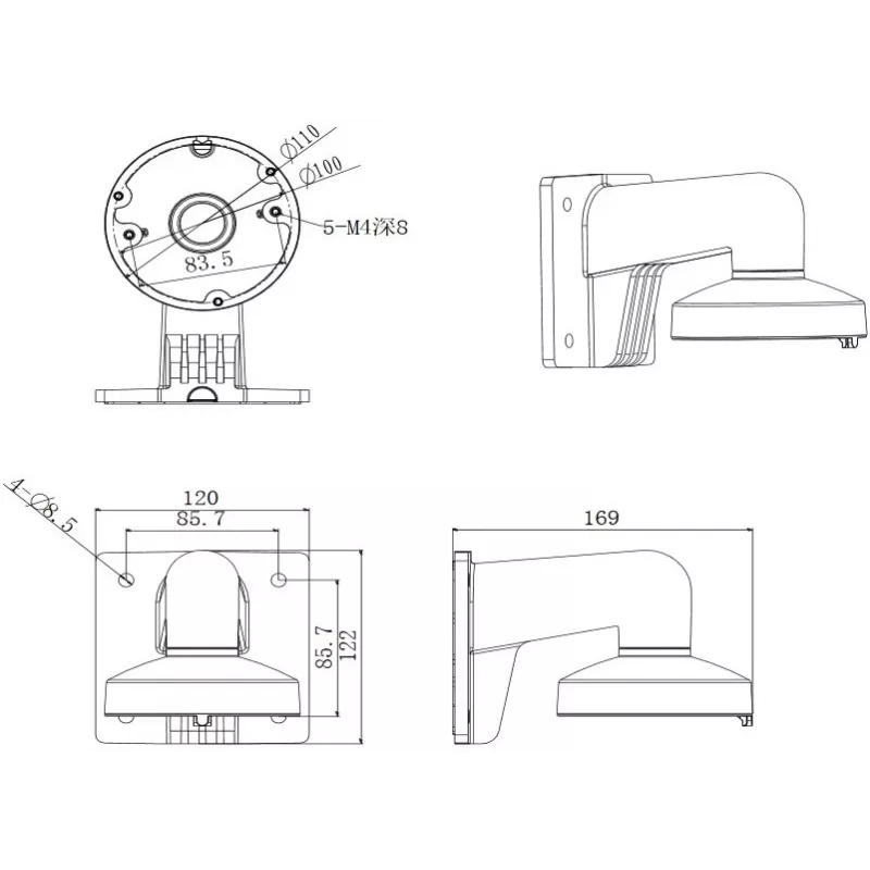 Hikvision Digital Technology DS-1272ZJ-110 supporto accessorio per telecamera di sicurezza