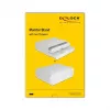 Supporto per monitor DeLOCK 18325 con due cassetti bianco