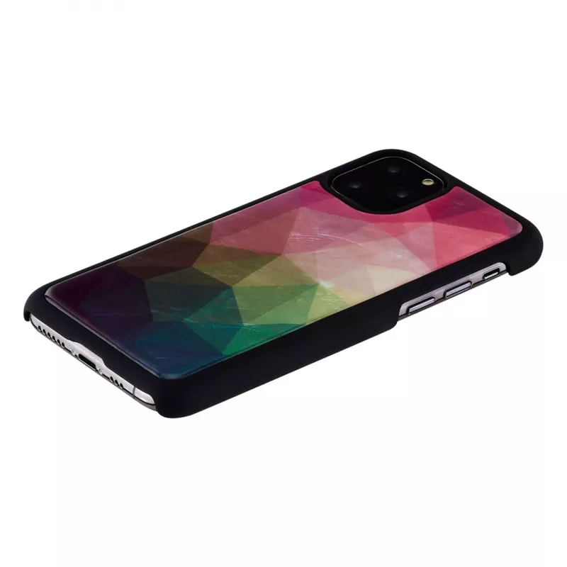 Custodia protettiva per smartphone iKins per iPhone 11 Pro con design fiori d'acqua, nero