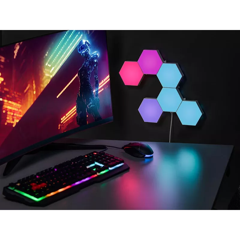 Pannello LED RGB da incasso TRACER Smart Hexagon Tracer 47256 Ambience TRAOSW47256