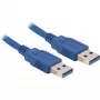 Cavo USB 3.0 DeLOCK 82430 1,5 m connettore maschio/connettore maschio blu