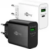 Caricabatterie rapido doppio Goobay USB-C PD GaN 30 W nero (75335)