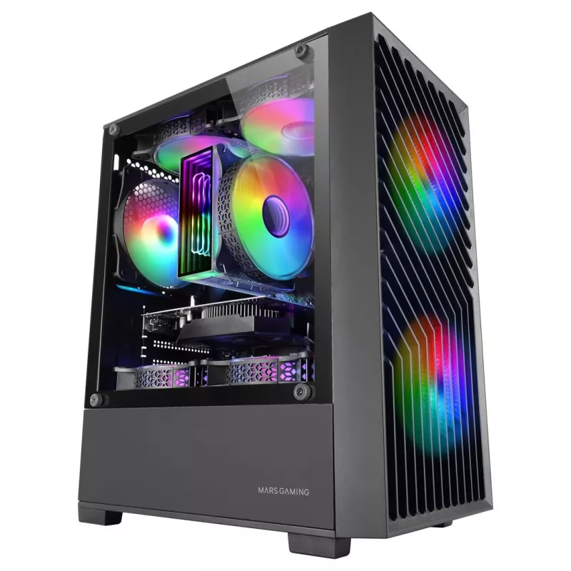 Tacens Mars MC-VORTEX case mATX, nero, 3 ventole FRGB da 120 mm