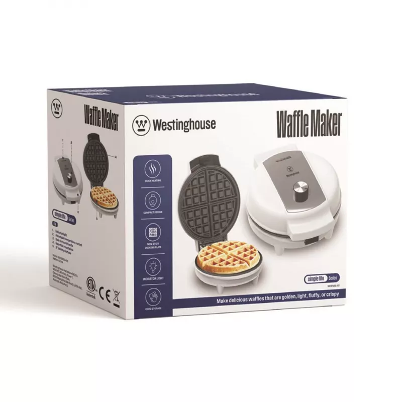 Macchina per waffle Westinghouse WKWMSL402 — macchina elettrica per waffle, compatta da tavolo
