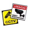 Telecamera tubolare finta CEE IR1800 B, telecamera di sorveglianza simulata con LED IR, nero