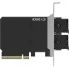 Scheda adattatore PCIe icybox MB312M4P-B — 2× M.2 NVMe su PCIe 4.0 x8 (biforcazione)