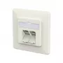 METZ CONNECT presa di connessione E-DAT C6A LSA++ 2 porte UP bianco puro