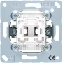 Interruttore a pressione Jung 533 U, 1 polo (1P), finitura metallica, 250 V AC, 10 A