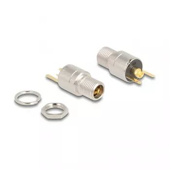 Connettore DeLOCK DC 5,5 x 2,5 mm connettore femmina presa da incasso versione a saldare 20 V 15 A