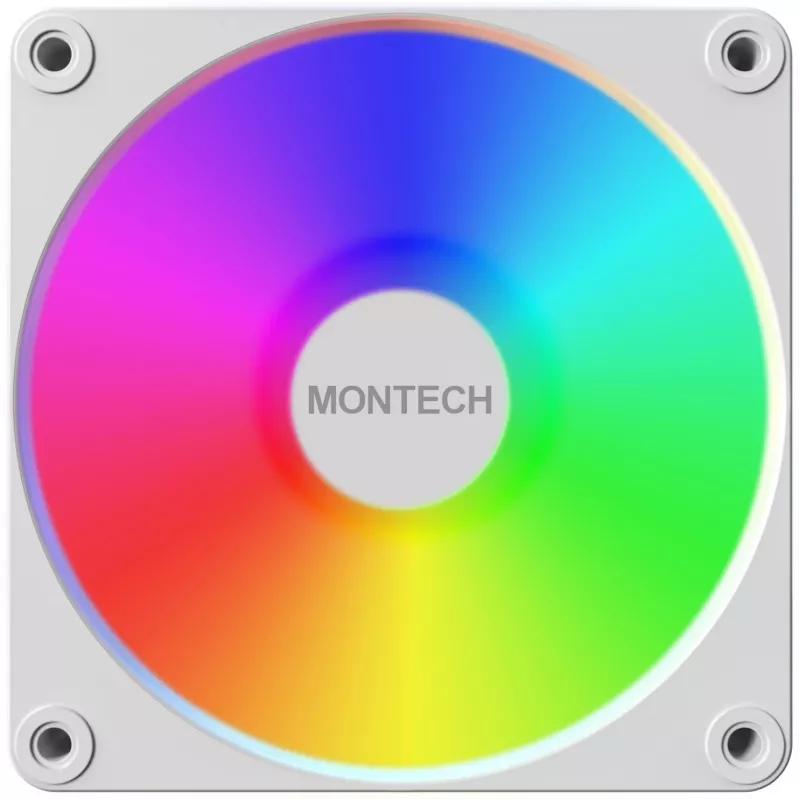 VENTOLA CASE 120MM GF120R V2/ARGB PWM 3I1 (W) MONTECH
