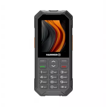 Telefono cellulare Hammer 6 LTE, 2,4" IPS, dual SIM, 2500 mAh, nero (TEL000927)
