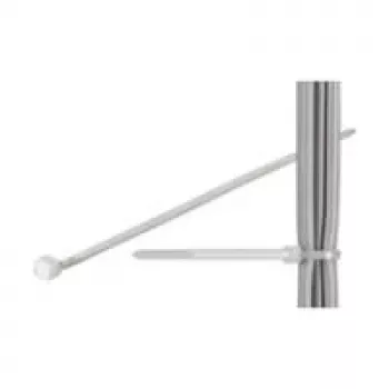 Fascette per cavi, nylon resistente agli agenti atmosferici, trasparente 3,5 mm di larghezza e 30 cm di lunghezza, trasparente