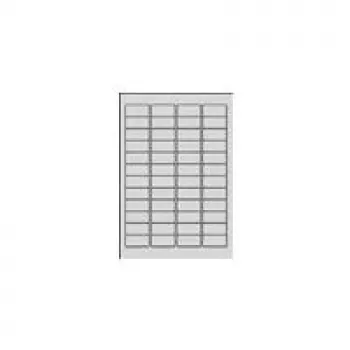 Avery Zweckform Avery - adesivo rimovibile - bianco - 45,7 x 21,2 mm 1200 etichette (25 fogli x 48)