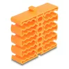 Fermacavi DeLOCK 66255 arancione 24 passaggi cavi