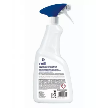 Sgrassatore Mill Clean 555 ml — Mill sgrassatore 555 ml spray per rimuovere macchie di grasso