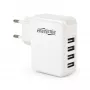 Caricabatterie USB universale bianco/4 porte EG-U4AC-02 GEMBIRD