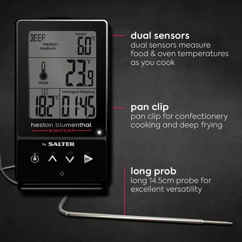 Salter 540A HBBKCR Heston Blumenthal Precision 5-in-1 termometro digitale da cucina