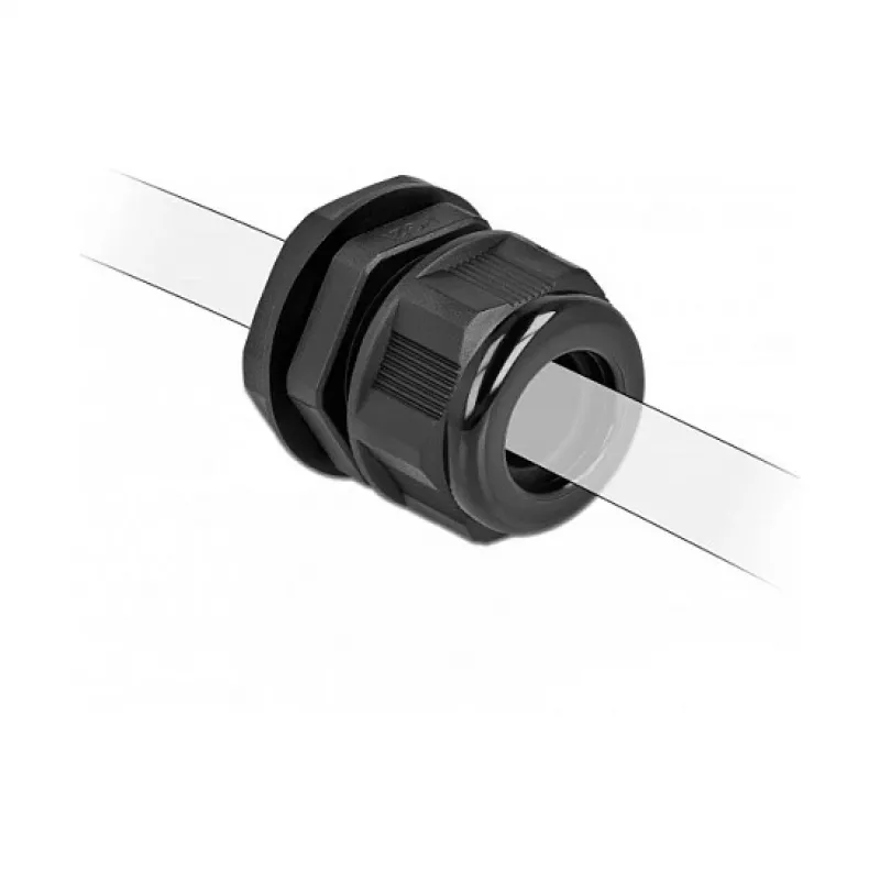 Pressacavo DeLOCK 60365 nero plastica 2 pz.