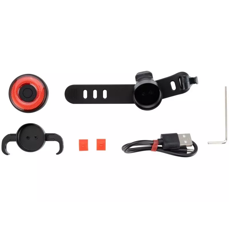 Rockbros Q5 Fanale posteriore nero per bici con sistema STOP intelligente