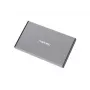 Case esterno HDD/SSD NATEC Rhino GO — 2,5 pollici SATA, 9,5 mm, USB 3.0, alluminio, grigio, fino a 4 TB